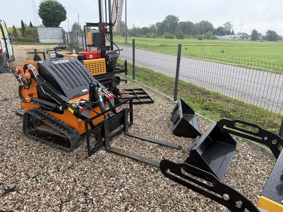 Nowość 2025 MiniŁadowarka SKID STEER SKIDER W-460 Model 2025 frez 4x4