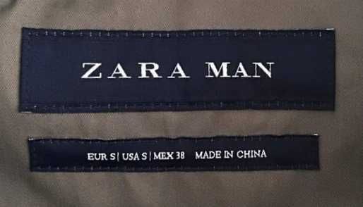 Новый мужской двубортный плащ с отстёгивающейся подкладкой Zara