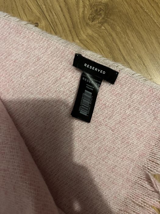Szalik lekki róż długi ciepły damski Reserved