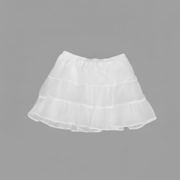 Біла міні спідниця