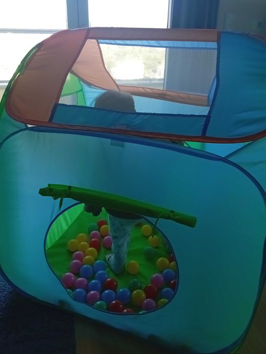 Casa com bolas de bebé