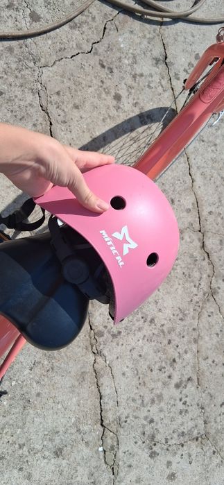 Bicicleta rosa menina+capacete
