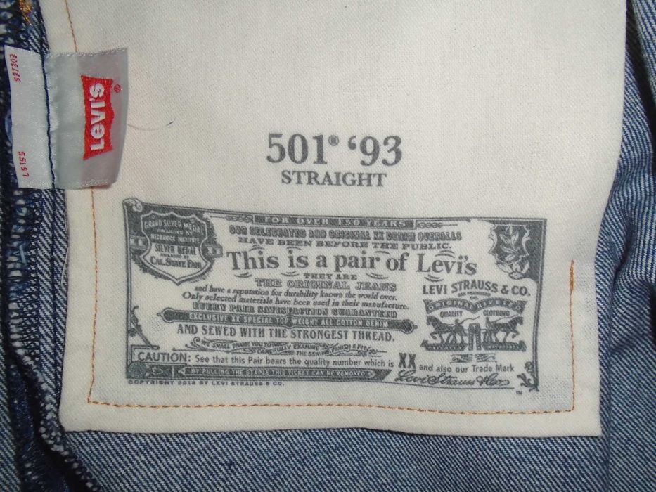 Джинсы Levis 501 93 USA W33 L30