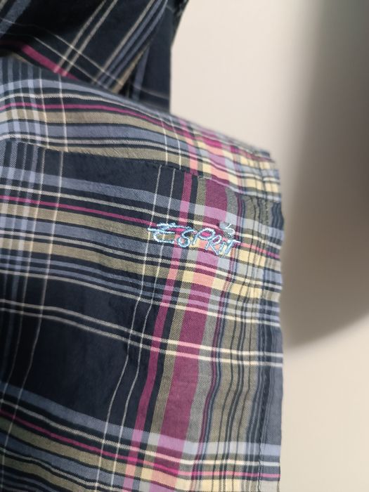 Bluzka koszula w kratę bawełna Esprit M 38