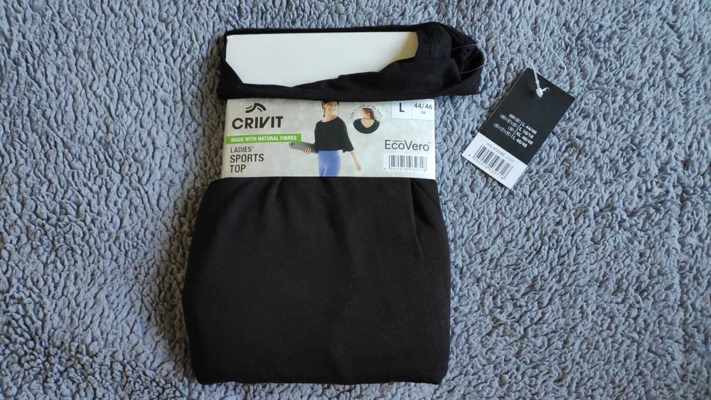 Koszulka funkcyjna Crivit czarna L 44/46 z metką