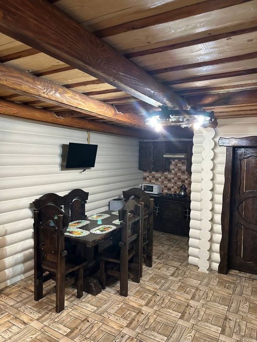 Котедж "Хата Зустріч" с.Поляниця (Буковель). Чан, Сауна.