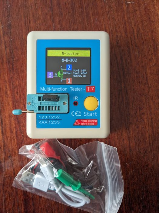 LCR T7 тестер конденсаторів, резисторів, діодів, тріодів, стабілітроні