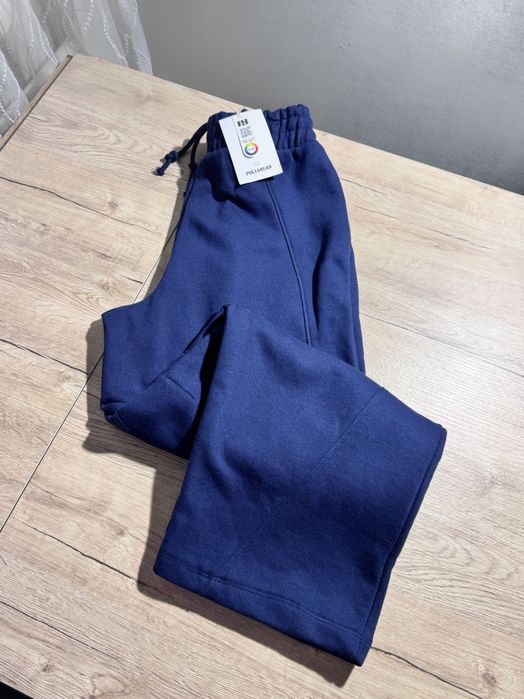 Нові сині жіночі спортивні штани -барел Pull&bear