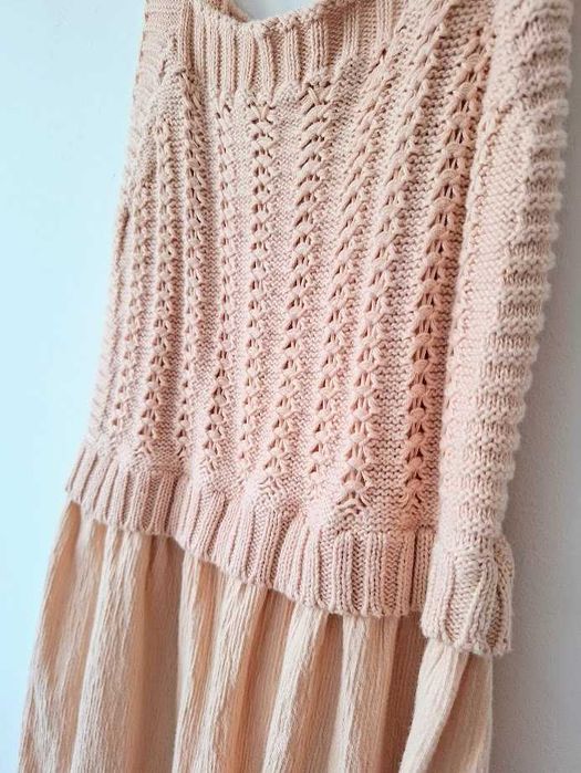 Vestido com malha Zara 13-14 anos