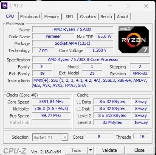 Ryzen 5 5700x, Rx 6700xt