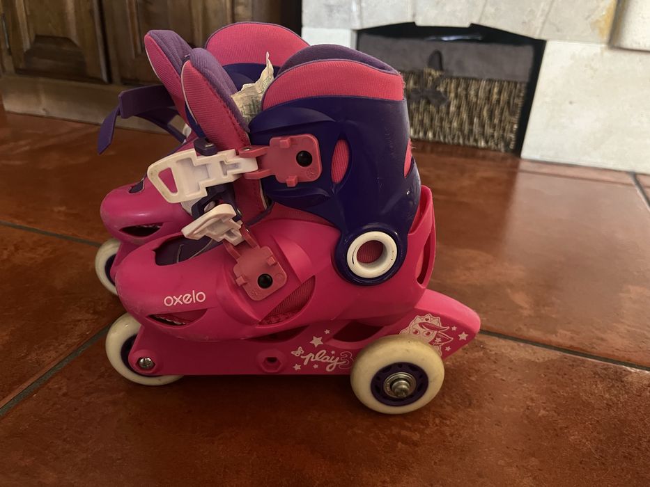 Patins em linha de menina