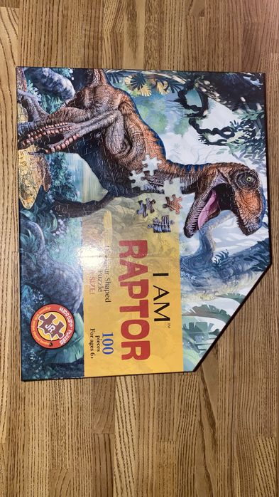 Пазл дінозавр раптор