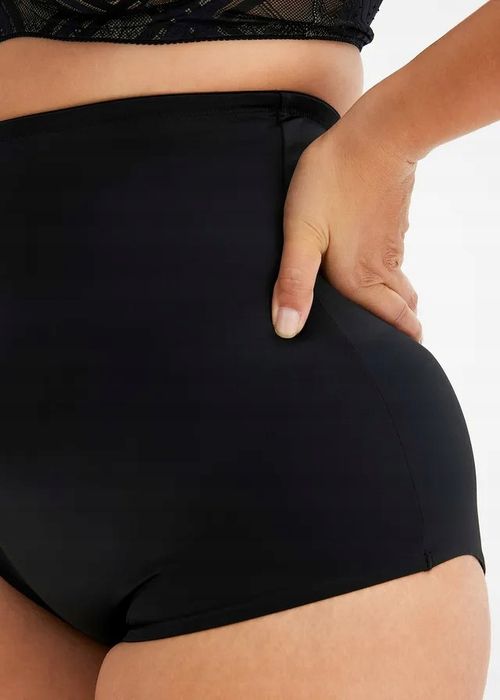 B.P.C. 2-pak majtki średnio modelujące z połyskującego materiału r.44