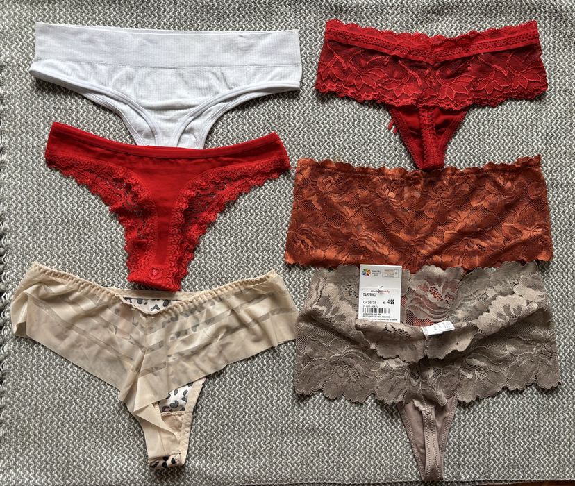 Трусики Стрінги бікіні танги труси XS/S жіночі мереживо бразиліани топ