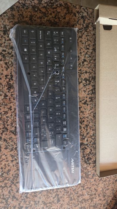 Teclado mitsai espanhol wireless novo