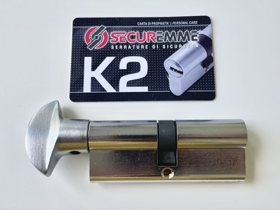 Циліндр Securemme К2 3200PCS40401X5 40x40 ключ-вороток