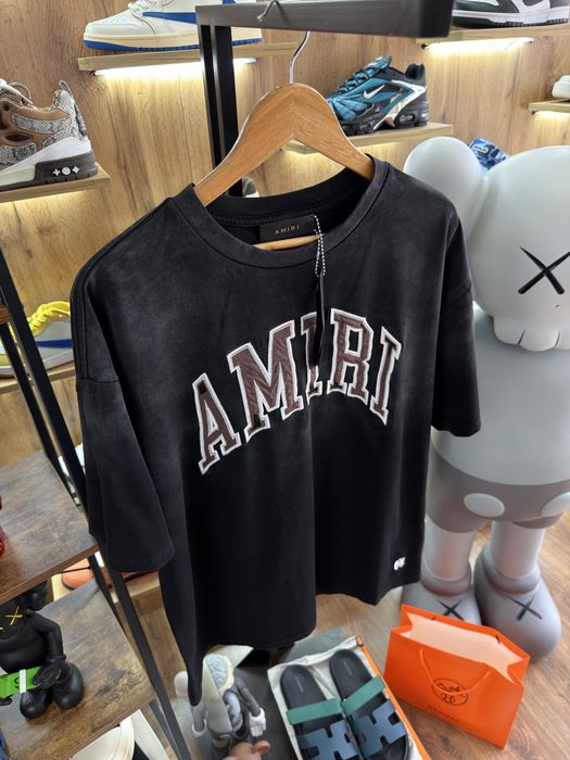 Футболка AMIRI Big Logo Faded Black / Brown