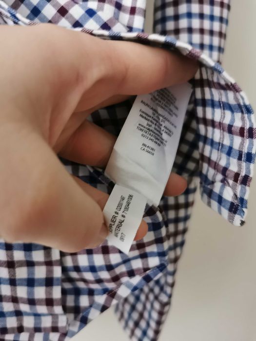 Ralph Lauren koszula w kratkę elegancka sportowa IDEAŁ ORYGINAŁ XS/S