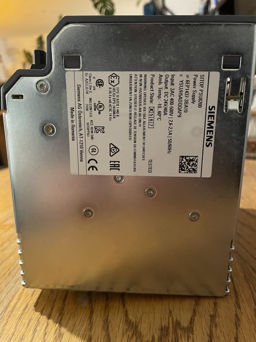 Zasilacz Siemens Sitop PSU8200 3AC 400-500v DC 24v 40a