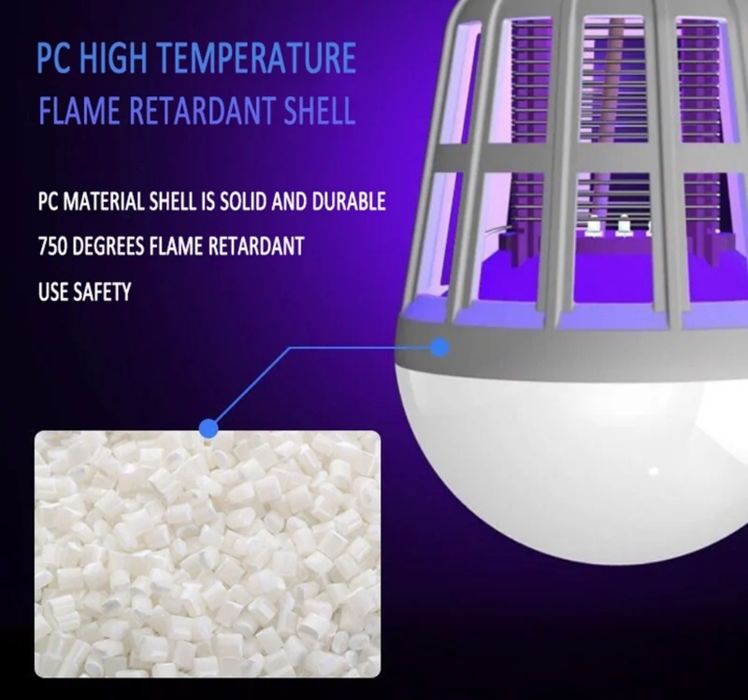 Lâmpada led com sistema anti mosquitos