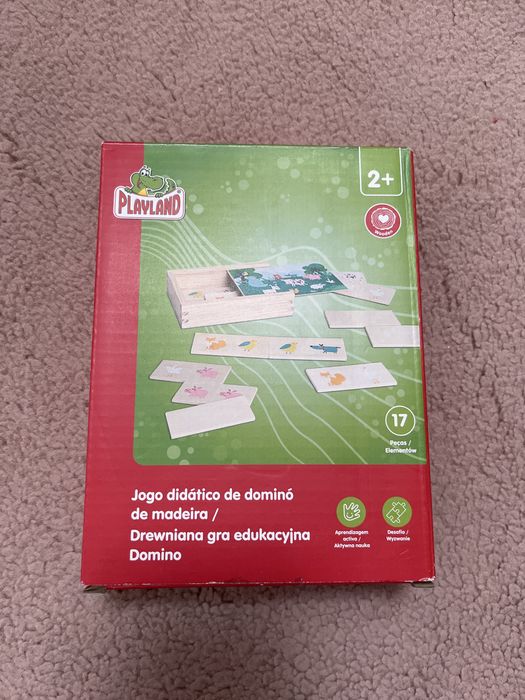 Playland Drewniana gra edukacyjna Domino