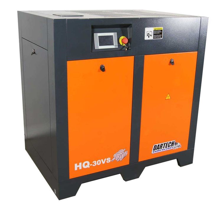 Kompresor śrubowy DARTECH HQ-30VS 22kW 2000-3200 l/min, 10 bar, falownik, NOWY GWARANCJA