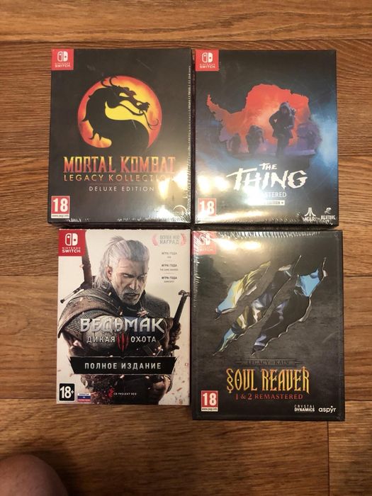 Nintendo Switch: Resident Evil, Thing Legacy of Kain Soul Reaver, Ведьмак Castlevania Stalker Mortal Kombat BloodRayne Hollow Knight Contra Turtles