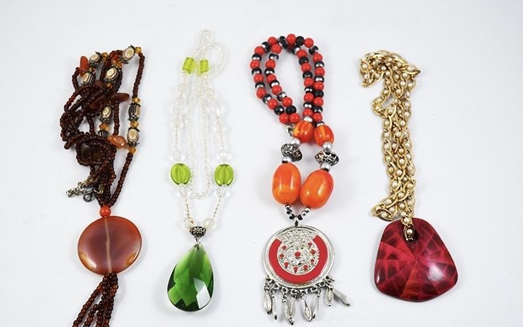 Lindos Colares Com Pedras Naturais,Ágata e outras