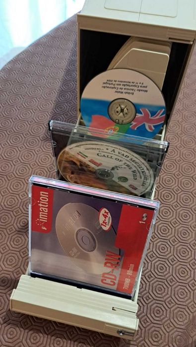 Caixas para arrumação e arquivo - CD Rom e DVD64283893831042124