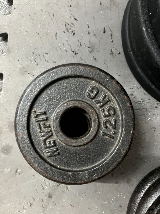 Discos de ferro de 0.5, 1 e 1,25 kg