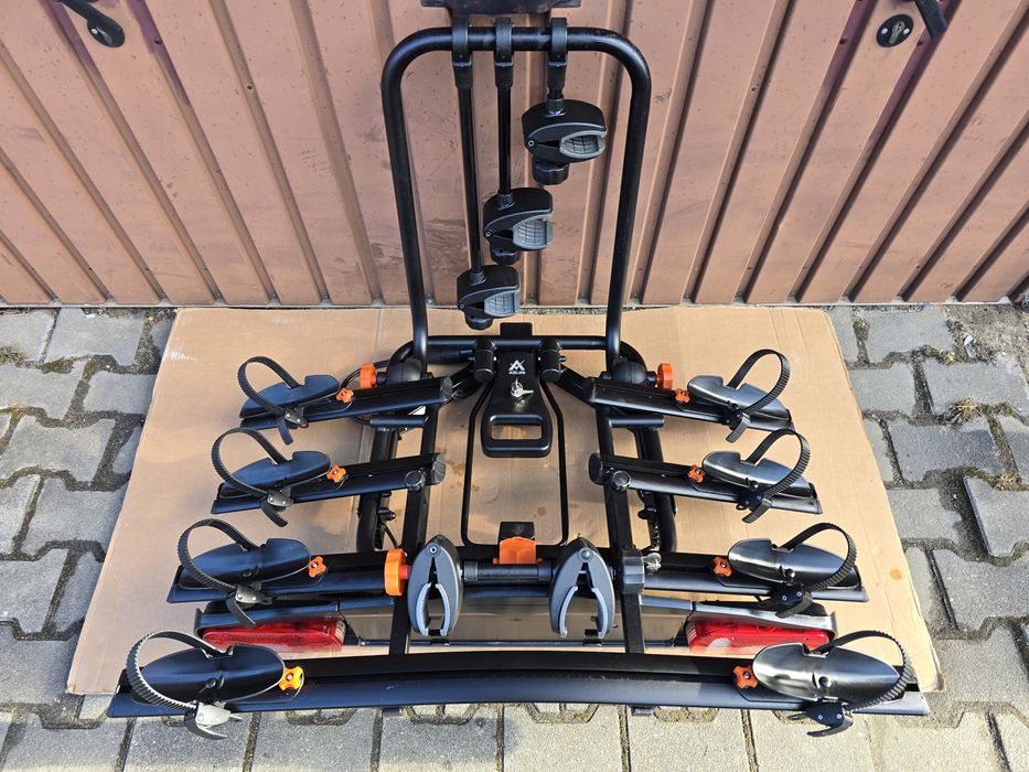 Bagażnik rowerowy na hak Aguri Active 3+1 Bike 4 rowery jak Thule