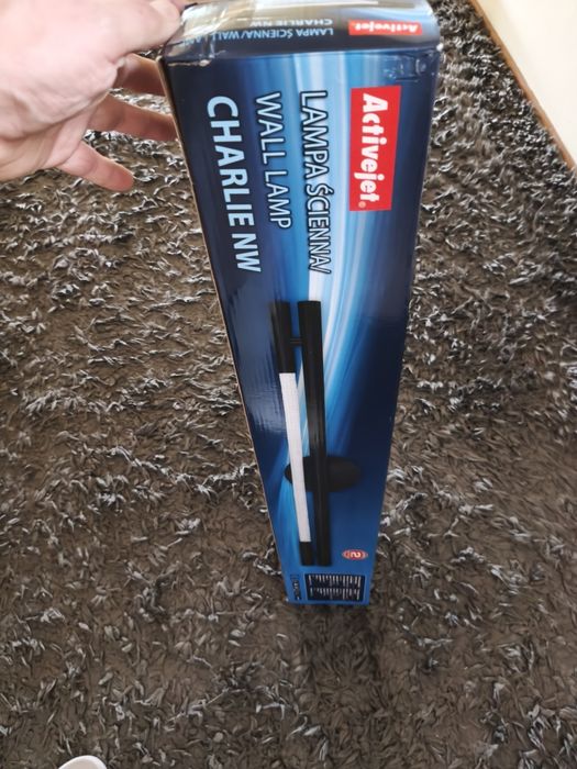 Nowoczesny kinkiet ścienny LED Activejet CHARLIE NW 80cm czarny NOWY