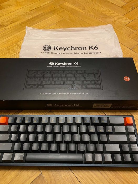 Keychron K6 Aluminium RGB Hotswap Gateron Red (дуже тихі)