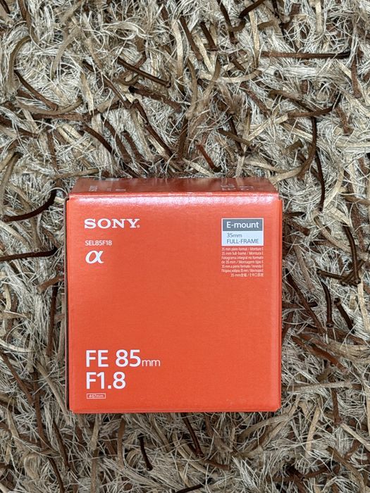 Sony 85mm f1.8 objetiva