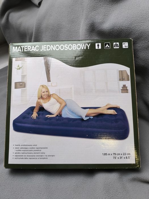 Materac dmuchany jednoosobowy
