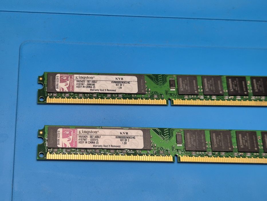 Pamięć RAM DDR2 Kingston ValueRAM 4GB (2x2GB) 800MHz CL6 (KVR800D2N6K2/4G)