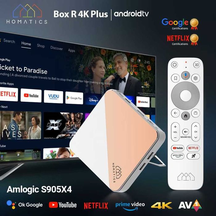 TV-Box смарт-приставка Homatics Box R 4K Plus на Android TV 14: 3 649 ...