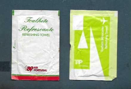 TAP -  2 Toalhetes refrescantes - épocas diferentes