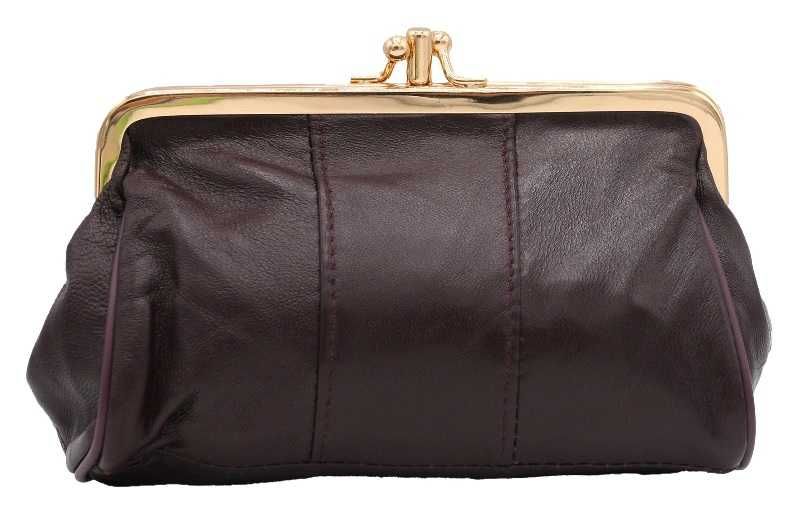 Portfel Damski Retro Skóra Naturalna Nowy Brązowy