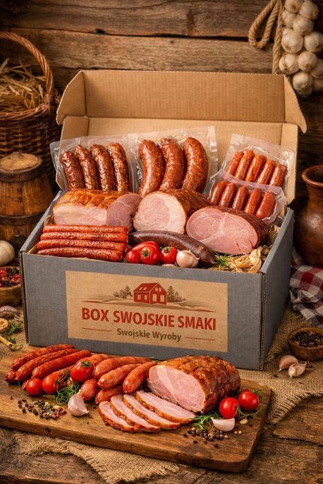 BOX SWOJSKIE SMAKI Zestaw Tradycyjnych Wędlin Ok. 4 kg Swojskie Wyroby