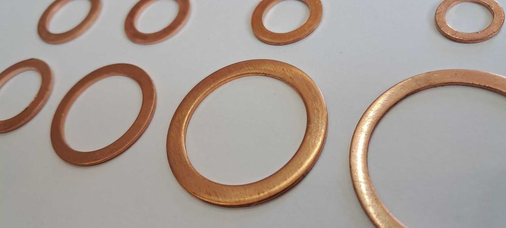 Шайба мідна, із 90-х. Заводська якість. Комплект 100 шт