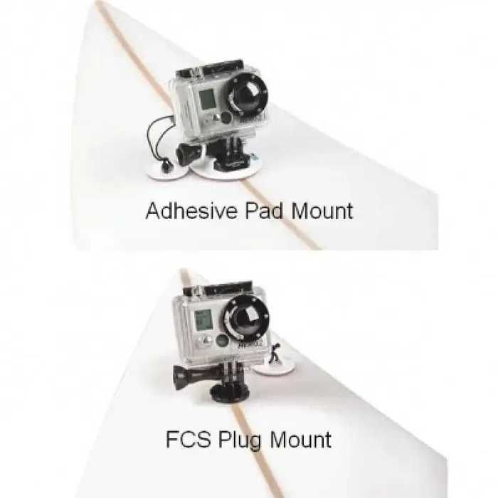 Набор креплений и страховок усиленная для GoPro на серф/вейк/яхту/каяк