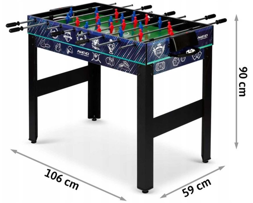 ABSOLUTNY HIT! Stół Wielofunkcyjny 12w1 Piłkarzyki Bilard Cymbergaj