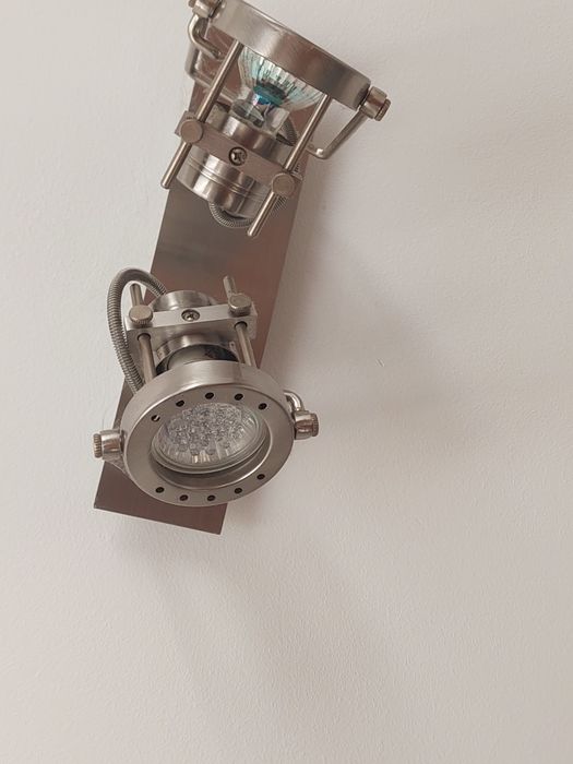 Lampa sufitowa i kinkiet inox