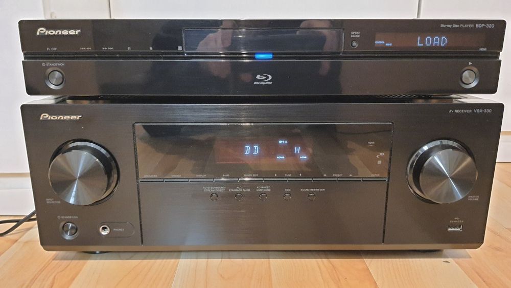 pioneer amplituner VSX-330-K odtwarzacz bluray BPD-320