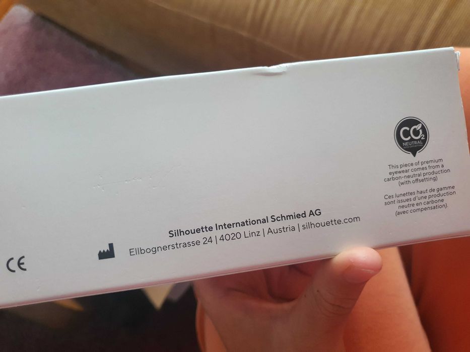 Bolsa para óculos Silhouette nova e original