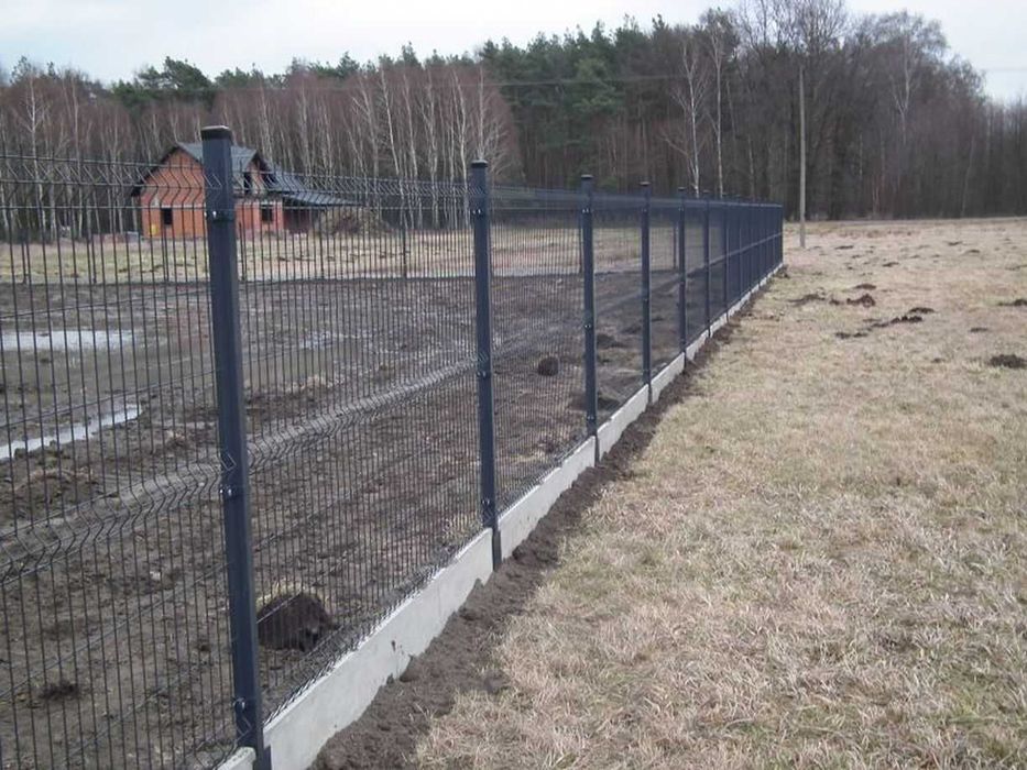 Ogrodzenia panelowe H 1.23 fi 4 +podmurówka