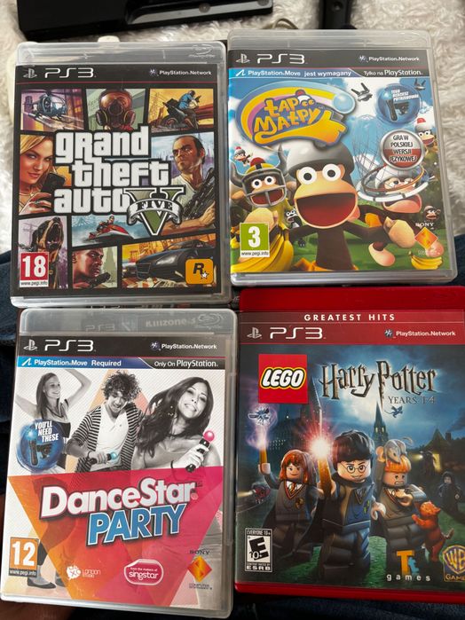 SONY PLAYSTATION 3 - 24 gry/3 pady/PS move/Singstar