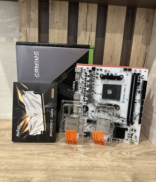 Комплект Ryzen 5 5500 + B450 + 16 GB DDR4 3200mhz