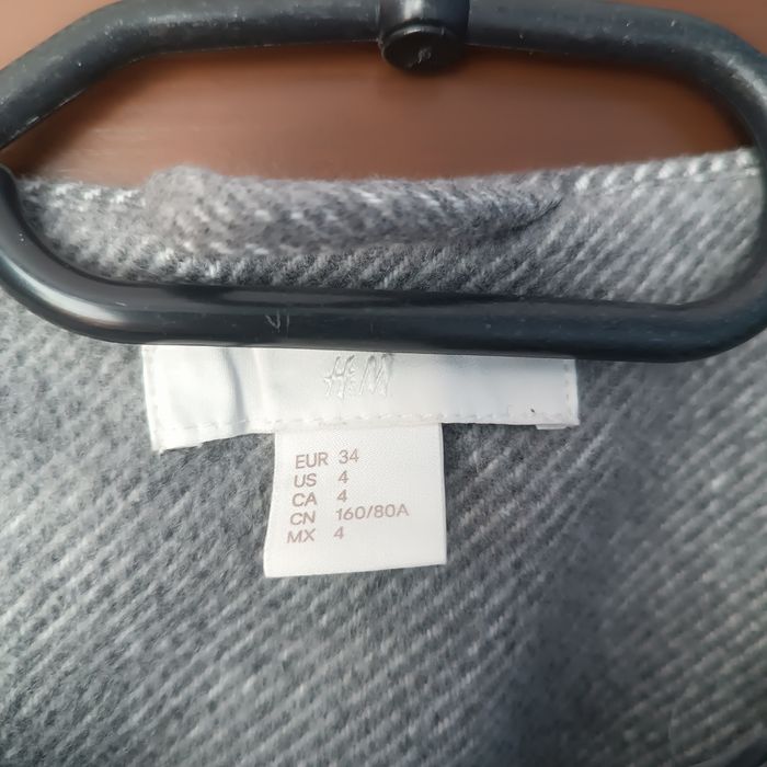 Szary płaszczyk rozm. Xs H&M